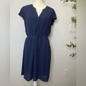 Navy Blue Dress by Molly Bracken